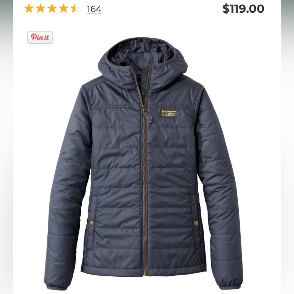 Womens petite medium mountain classic puffer hooded jacket
